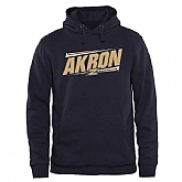 Men's Akron Zips Double Bar Pullover Hoodie - Navy Blue,baseball caps,new era cap wholesale,wholesale hats
